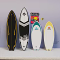 Colorful Surfboard Play Equipment With Various Designs And Wave Master Box For Kids Fun