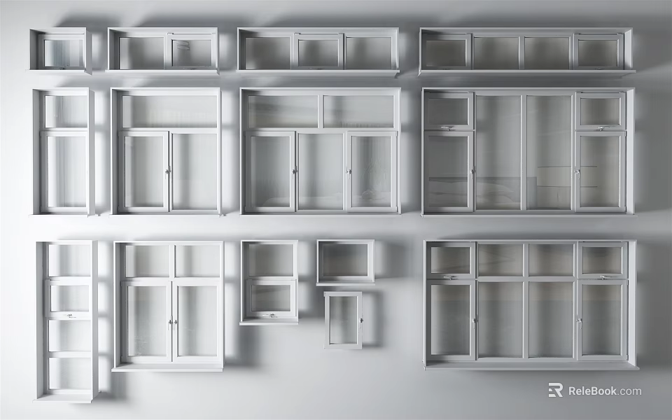 Modern Casement Windows With Various Styles And Energy Efficient Features 3d model 
