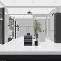 Modern Fashion Clothing Store Interior With Mannequin Display Clothing Racks And Seating Area