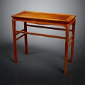Traditional Solid Wood Furniture Table With Carved Legs And Rectangular Top For Home Decor