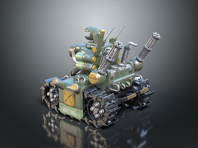 Sci-fi Tank Cartoon Tank Sci-fi Vehicle Sci-fi Vehicle World of Tanks Tank War Anime Tank 3d model