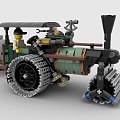 Lego toy building block roller engineering vehicle 3d model