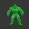 Green Muscular Hulk Action Figure In Dynamic Standing Pose For Collectors