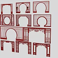 Various Traditional Door Arches Designs With Carved Patterns And Lattice Details