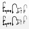 Different Modern Faucet Designs With Handles And Spouts For Kitchen Or Bathroom