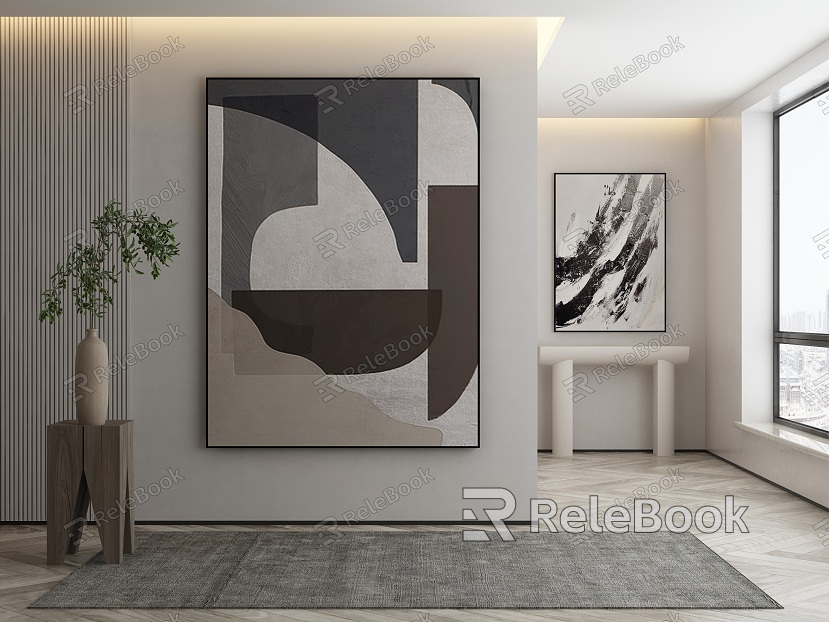 modern abstract painting decorative painting model