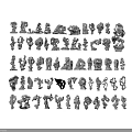Artistic Stone and Wood Handcrafted Decorative Figurines With Various Designs
