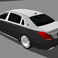 Luxury Black and White Sedan with Silver Alloy Wheels and Premium Exterior Design