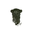 Lush Green Vine Covered Column With Dense Foliage And Natural Texture