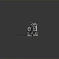 Wheel Excavator Utility Vehicle With Cab Mechanical Arm And Bucket On Flat Ground