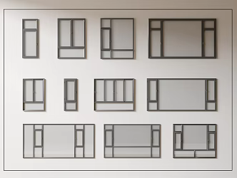 Modern windows combination windows glass windows floor-to-ceiling windows balcony windows bay windows bedroom windows sliding windows casement windows doors and windows 3d model