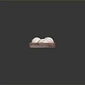Fresh White Mushrooms Arranged in Wooden Tray for Culinary Use