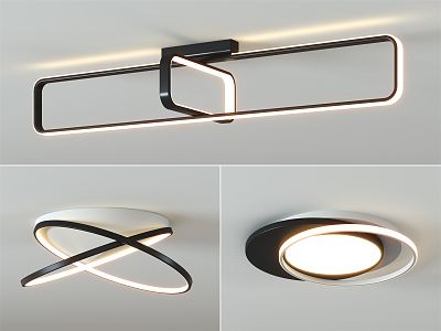 modern ceiling lamp 3d model