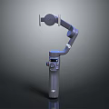 DJI Gray Handheld Gimbal Stabilizer For Smartphone With Control Buttons 3d model