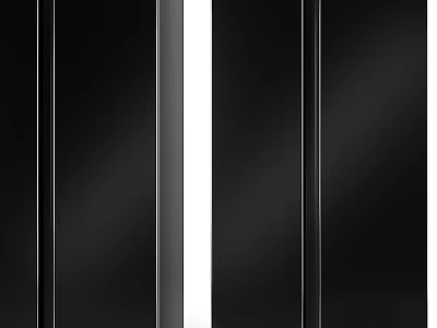 Black Double Door Refrigerator Freezer With Modern Sleek Design And Stainless Steel Accents 3d model