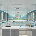 Mathematics Classroom Laboratory Science Classroom 3d model
