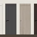 Diverse Design Hinged Doors in Multiple Colors and Styles for Home Interior 3d model