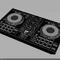 Professional DJ Controller With Dual Turntables Control Buttons And Adjustment Knobs Design