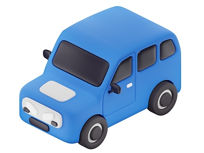 Car toy cartoon cartoon car 3d model