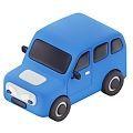 Car toy car cartoon car cartoon car 3d model