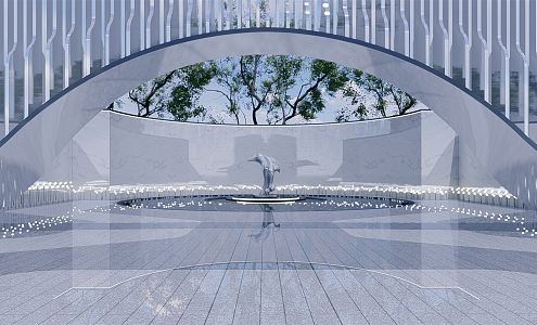 Modern Urban Sculpture 3d model