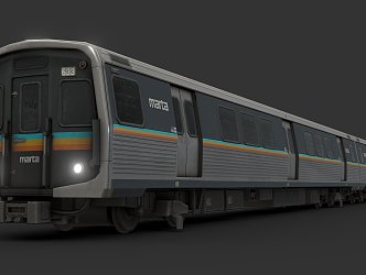 High-speed rail 3d model