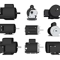 Various Types of Industrial Electric Motors with Different Designs and Structures