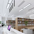 Modern Library 3d model