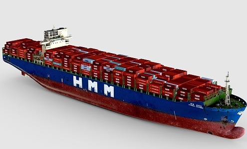 Freighter Cruise Container Ship 3d model