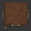 Vintage Brown Box With Dual Lenses And Metal Handle Design Features