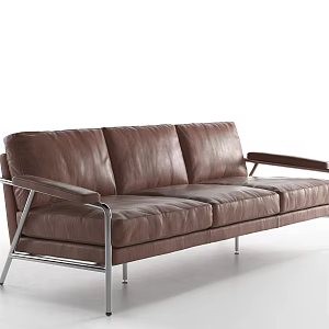 Three-seat sofa 3d model