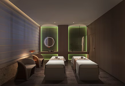 Beauty SPA Massage Room Massage Bed Leisure Sofa Beauty Bed 3d model