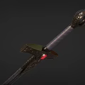 Big Sword of Courage Sword of Eternity Game Sword Tai Dao Cold Weapon Long Sword Low Face Number Low Model Simple Model Times Film and Television Level Super Realism 3d model