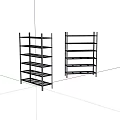 Heavy Duty Metal Multi Tiered Storage Shelves For Industrial Display Use