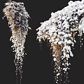 Elegant White Hanging Flowers and Cascading Vines with Natural Greenery Decor