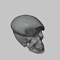 Peruvian Beret Skull 3d model