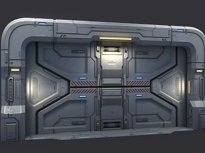 Industrial Equipment Heavy Duty Metal Structure With Control Panel And LED Indicators 3d model