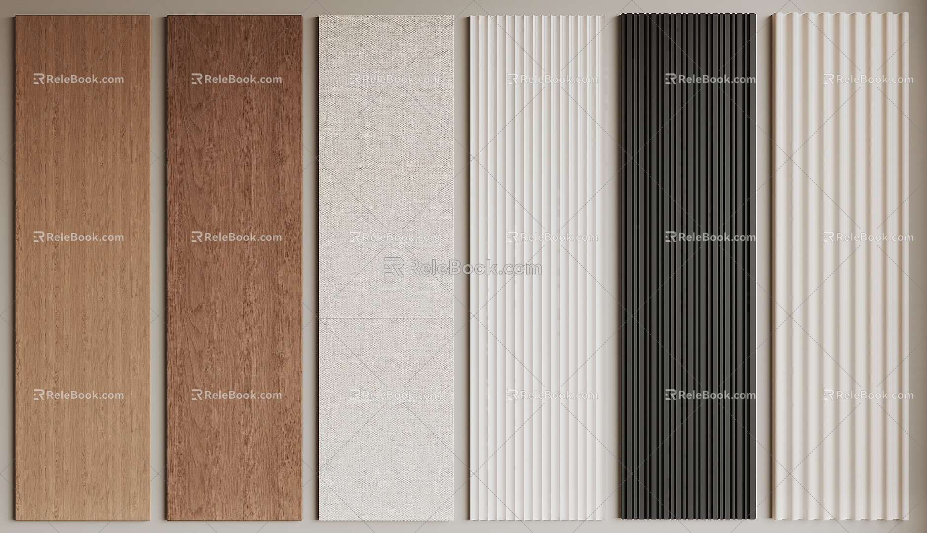 Modern wall panel 3d model