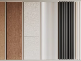 Modern wall panel 3d model