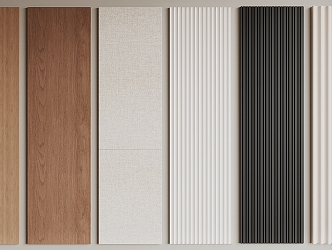 Modern wall panel 3d model