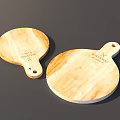 Wooden Round Cutting Boards With Handle And Brand Logo For Kitchen Use