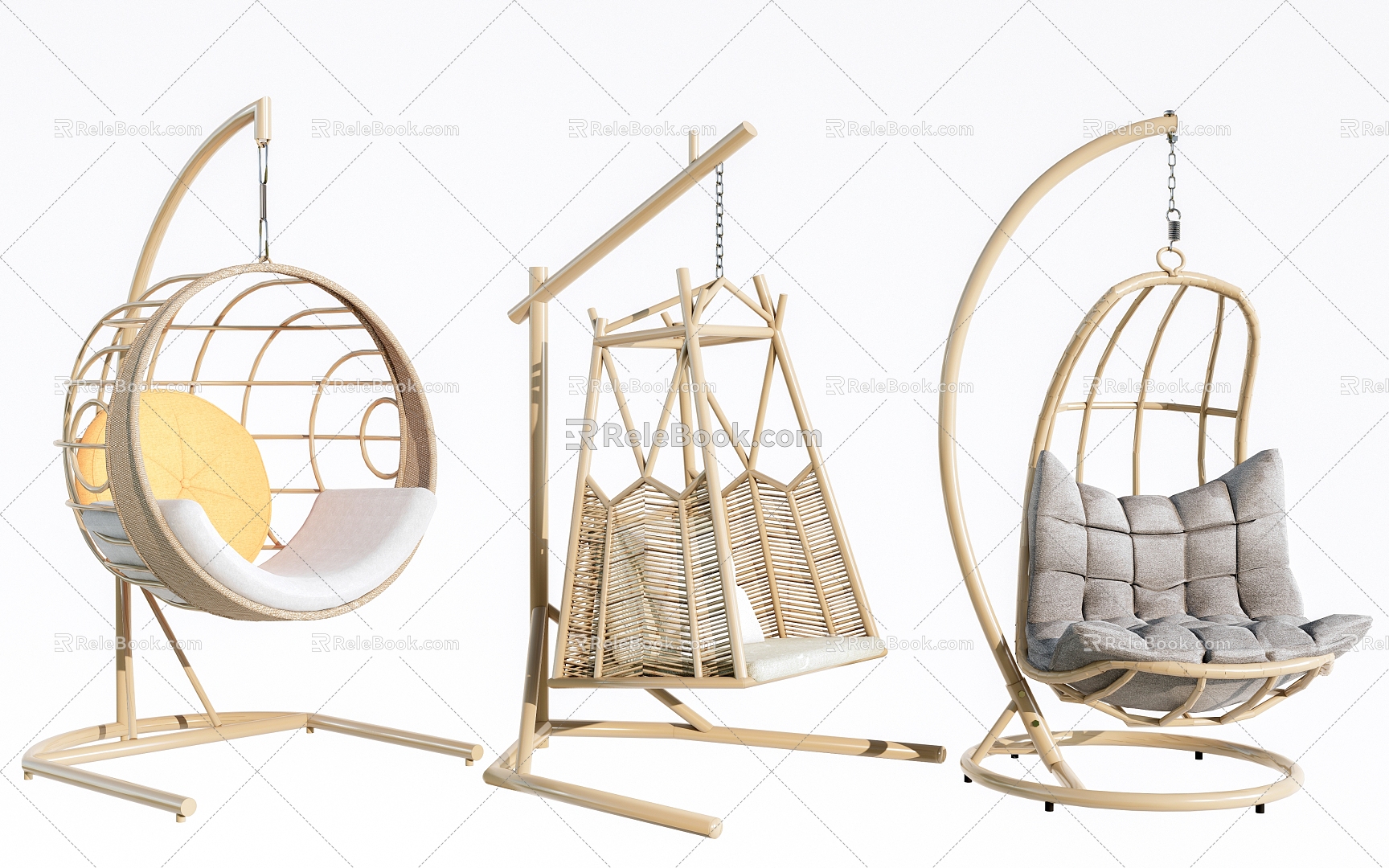 Hanging Chair Hanging Basket Swing Chair Leisure Chair 3d model