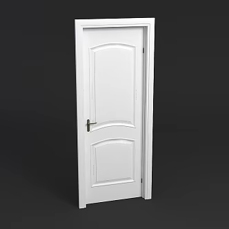 Simple White Door 3d model