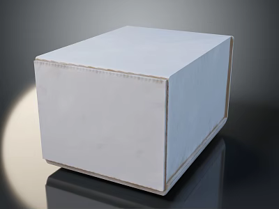 White Cube Storage Box For Home Organizing And Household Essentials 3d model