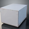 White Cube Storage Box For Home Organizing And Household Essentials 3d model