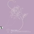 Modern Neon Light Fixture With Lotus Flower Design And LED Light Technology For Home Decor