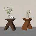 Modern Middle Ancient Bench 3d model
