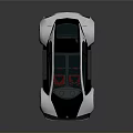 Futuristic Electric Car Design With Streamlined Body Transparent Roof And Large Wheels
