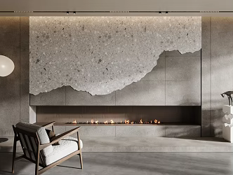 Modern Fireplace 3d model
