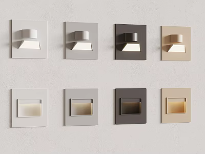 Modern Wall Sconces in Various Colors for Home Lighting Decoration 3d model